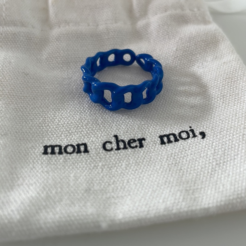 Mon Cher Moi Ring, Paris Blue NWOT